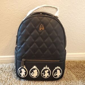 Loungefly, black backpack, disney,
